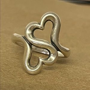 James Avery Double Heart Ring